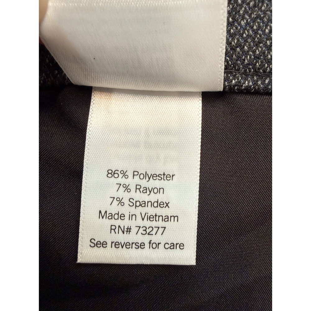 Croft & Barrow Womens Mid Rise Straight Leg Pants Charcoal Gray XL New With Tags - Picture 7 of 7